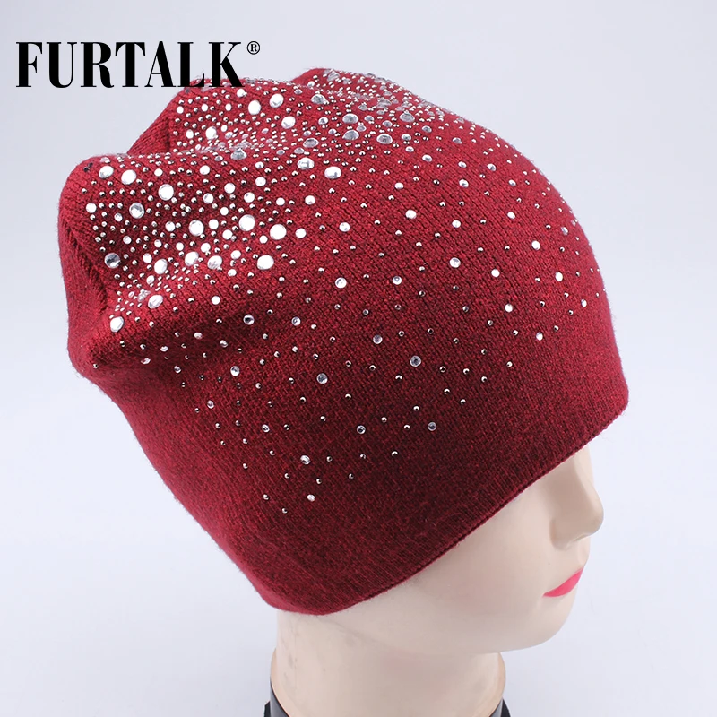 FURTALK женская вязаная шапка | Аксессуары для одежды
