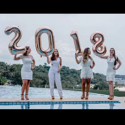 32 дюйма радужные розовые золотые цветные фольгированные воздушные шары для дня