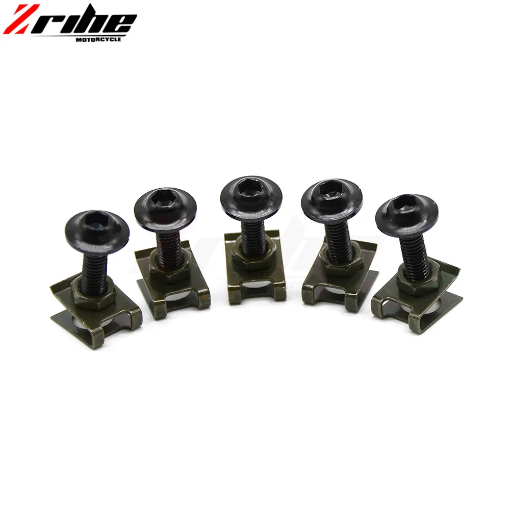 Для универсальных болтов 5 шт. из корпуса мотоцикла зажимы для Спортивного