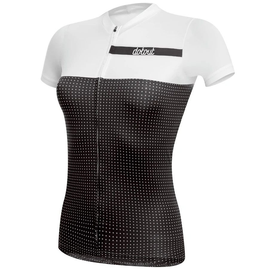 Женская велосипедная майка в горошек трикотажная одежда для езды на велосипеде