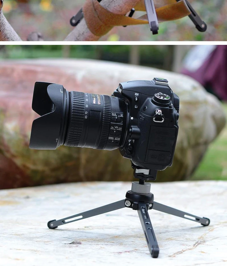 XILETU MT26+ XT15 мини многофункциональный настольный штатив алюминиевый сплав портативный кронштейн шаровая Головка для мобильного телефона Gopro DSLR камера