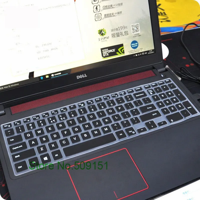15 6 дюймовый силиконовый чехол для клавиатуры ноутбука Dell Vostro 5568 3568 V3568 Vostro15 5000 v5568