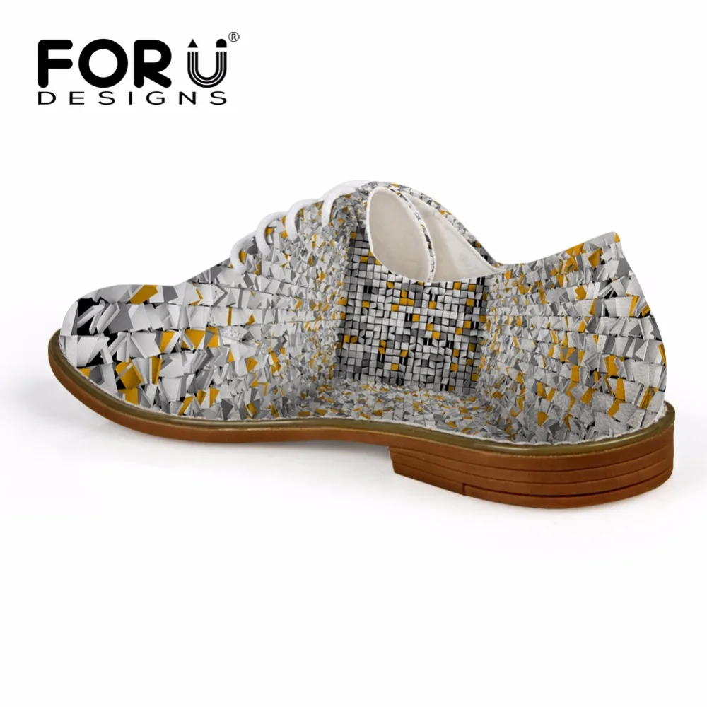 FORUDESIGNS/Весенняя мужская повседневная обувь из синтетической кожи; мужские туфли-оксфорды на плоской подошве с 3D принтом; модные брендовые Дизайнерские Мужские модельные туфли