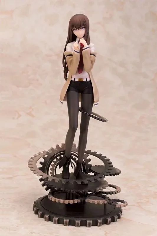Аниме Фигурка 26 см поколение Steins Gate Makise Kurisu Масштаб ПВХ фигурка Коллекционная