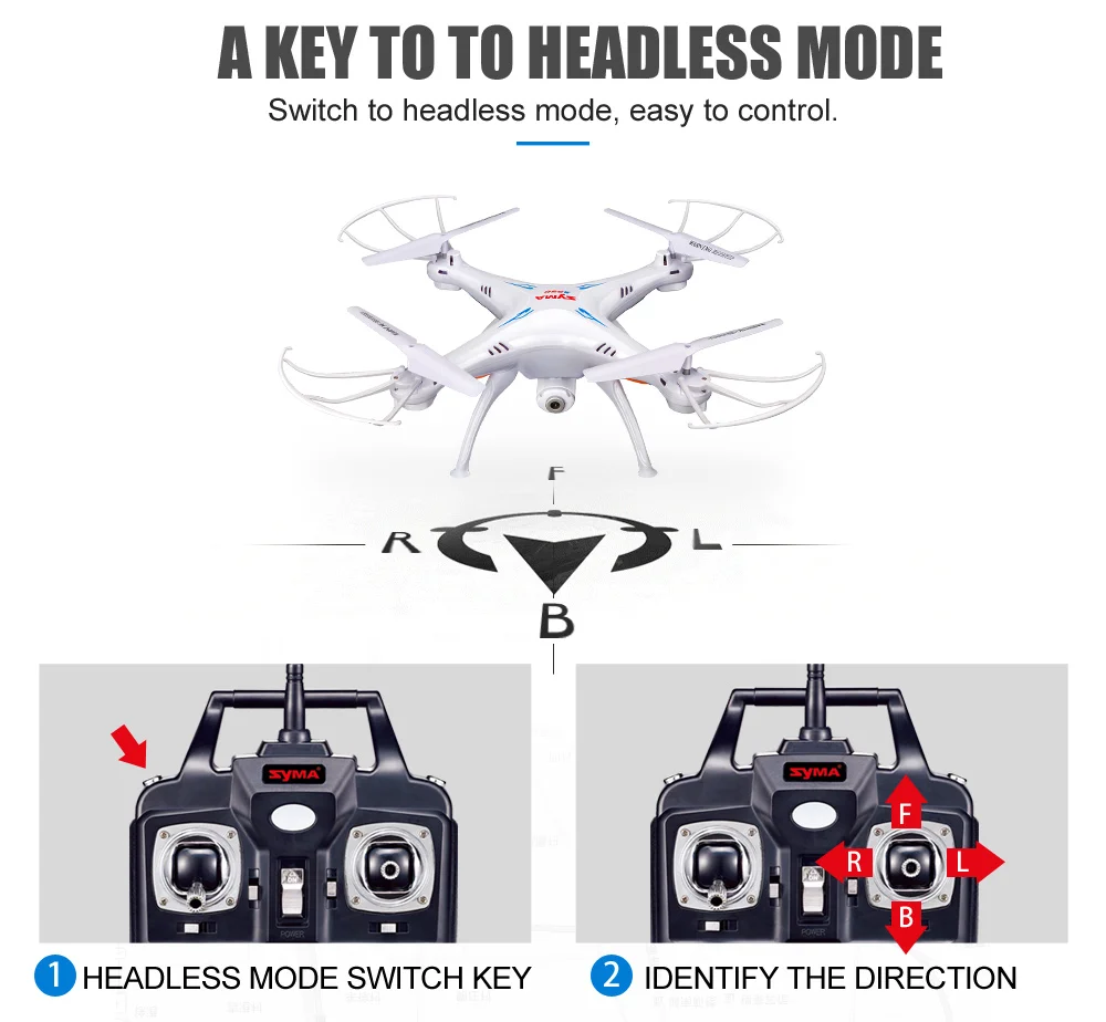 Дрон SYMA X5SW FPV с Wi-Fi камерой в режиме реального времени Радиоуправляемый