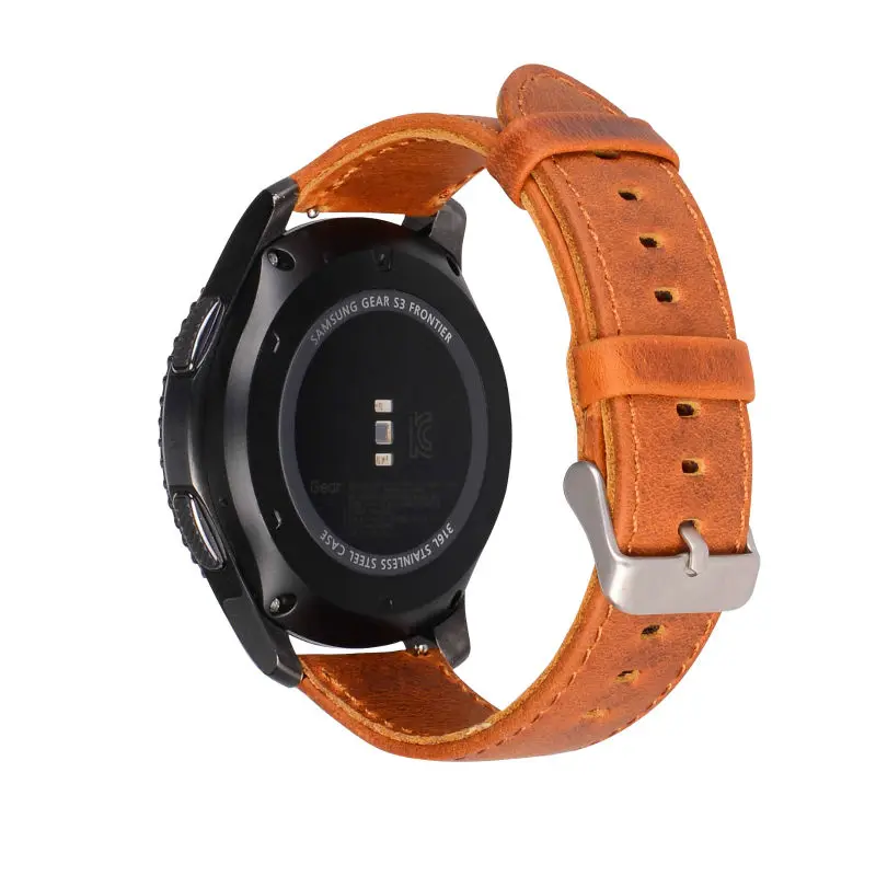 Ремешок из натуральной кожи для Samsung Gear S3 сменный Браслет смарт часов Classic