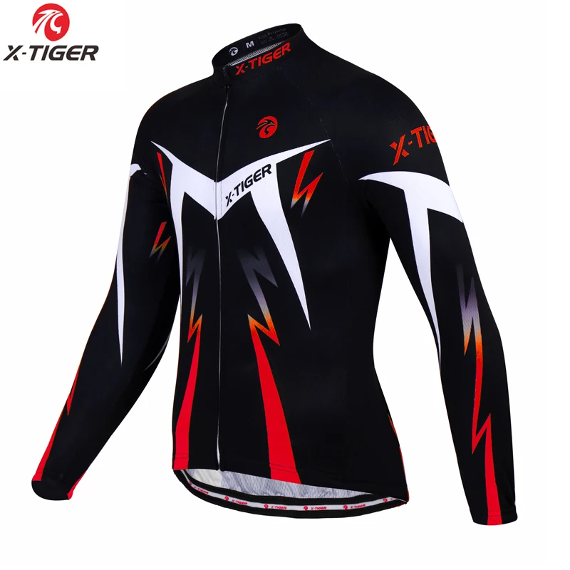 As Picture X-TIGER с длинным рукавом Майо Ropa Ciclismo Майки для велоспорта/осень горный велосипед одежда/гоночный велосипед одежда для велоспорта - Цвет: As Picture