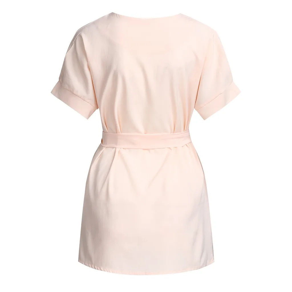 Женская футболка с коротким рукавом ремнем для кормления простая одежда