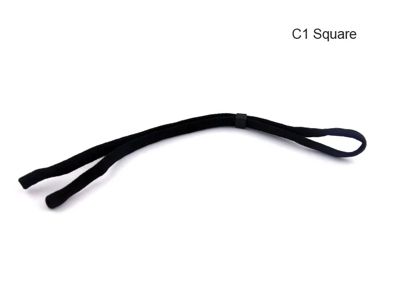 C1square Черный Эластичный регулируемый плетеный шнур на шею солнцезащитные очки шейный ремешок, веревка ремешок Фиксатор ремень - Цвет: C1square