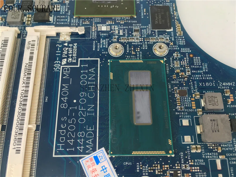 Four sourare For ACER VN7-571G VN7-571 Laptop motherboard I7-5500U CPU 448.02F09.0011 NBMUX11003 MAINBOARD with graphic chips