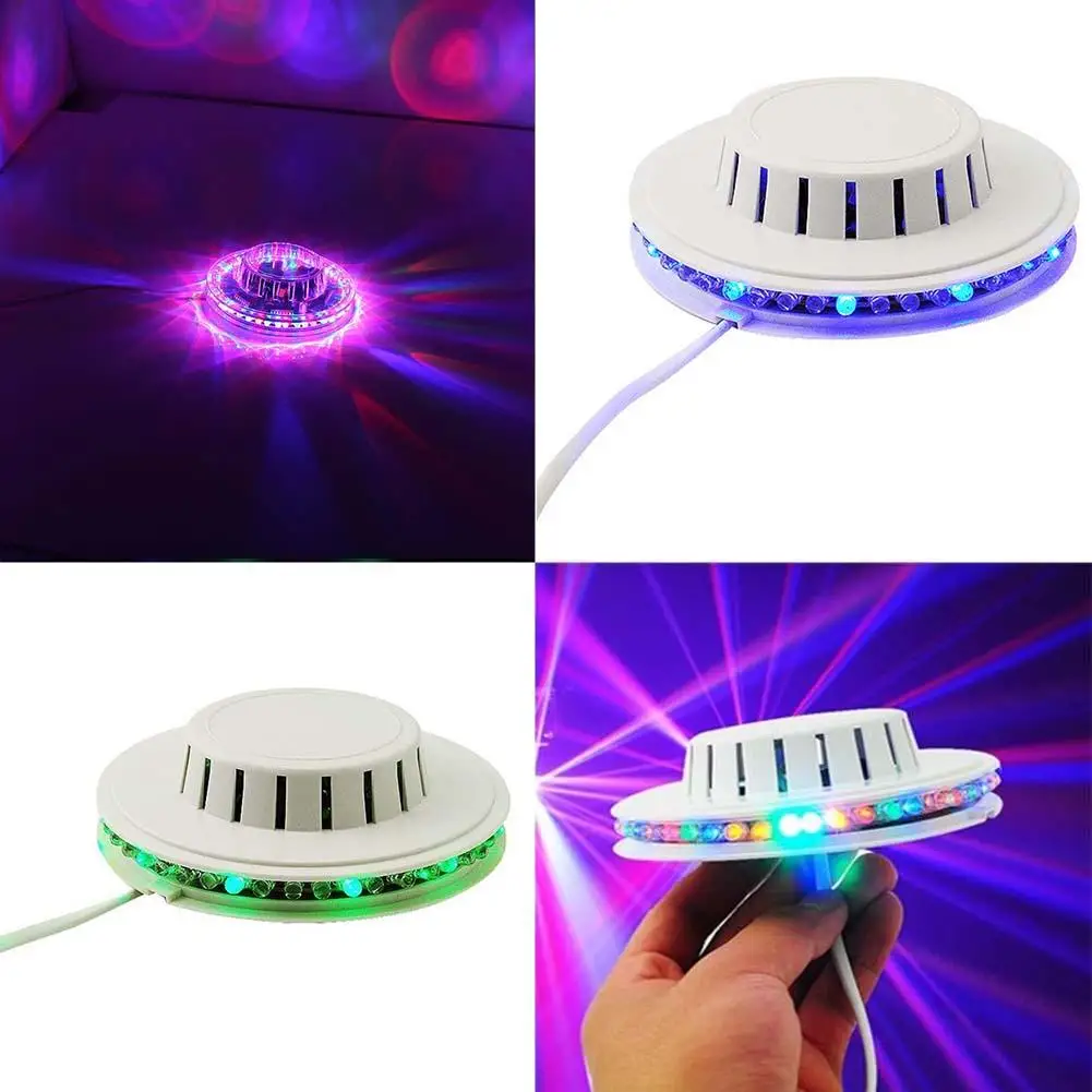 LED RGB световой эффект 8 Вт Авто Подсолнух вращающийся Вечеринка клуб диско