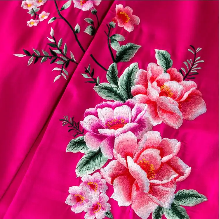 Винтажный Королевский Цветочный комплект из 2 предметов женский Шелковый Тренч с