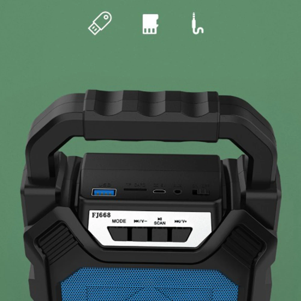 Портативный Bluetooth динамик беспроводной стерео динамик Поддержка TF карты FM радио Спорт на открытом воздухе путешествия на английском языке подсказка