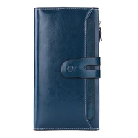 brand design women genuine leather wallets long design clutch purse female removable card holder wallet lady money coin bag