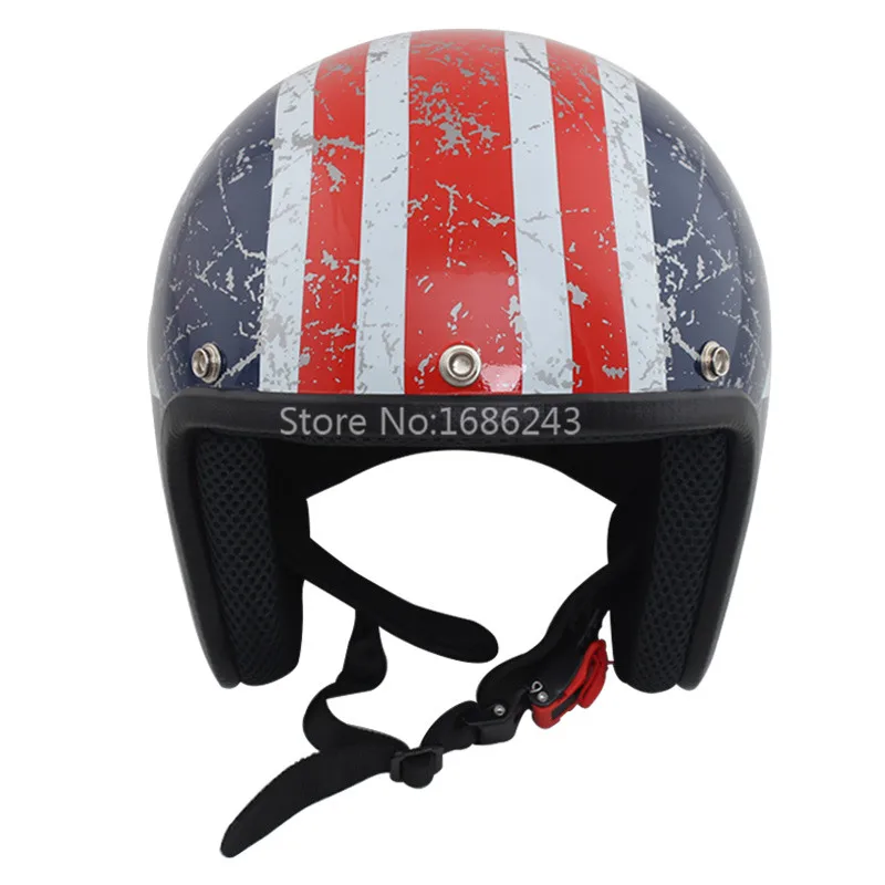 Винтажный мотоциклетный шлем vespa подходит для harley зимний полушлем с внутренним