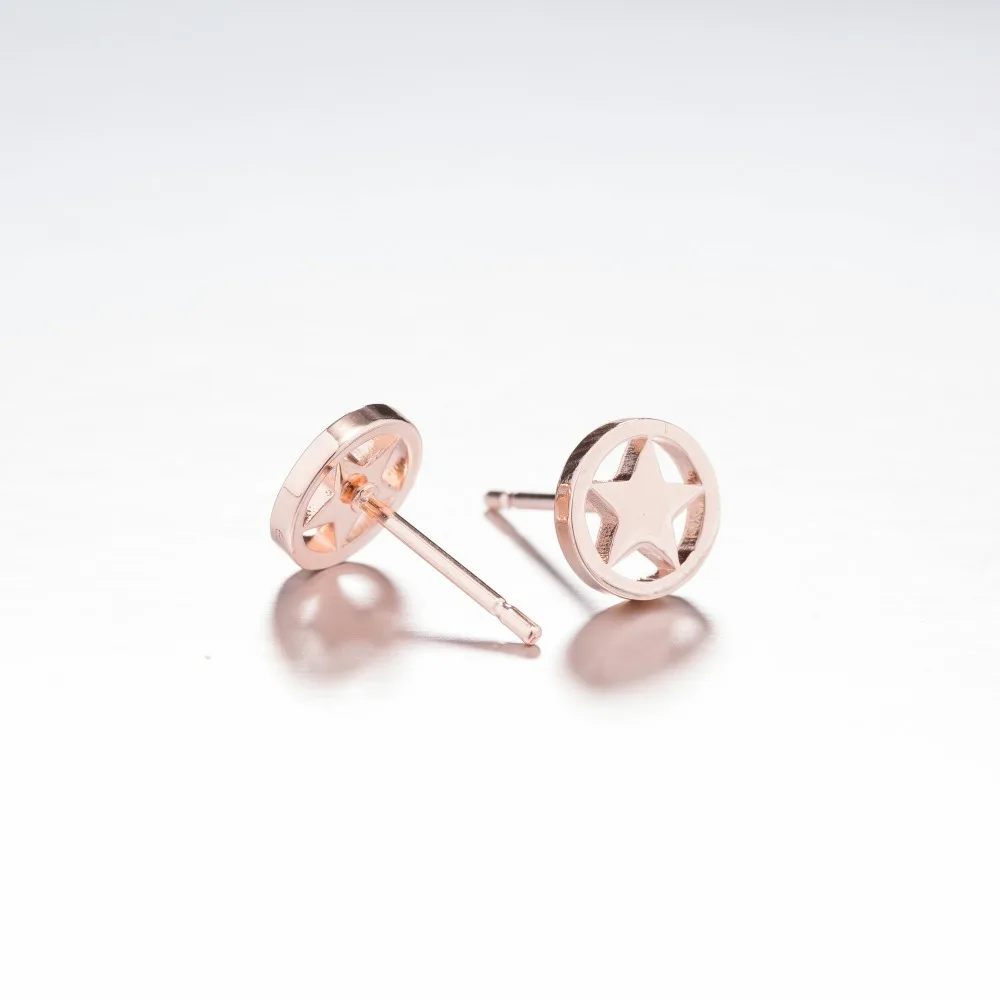 Серьги Yiustar из нержавеющей стали для женщин милые женские блестящие серьги в