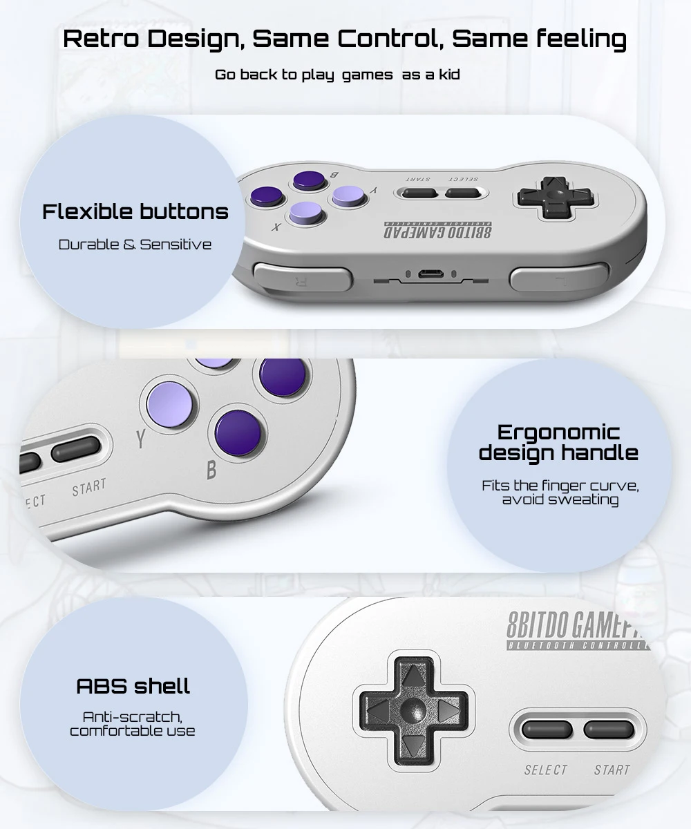 8Bitdo геймпад для nintendo Switch Android контроллер джойстик беспроводной Bluetooth игровой контроллер SF30 Pro GamPad