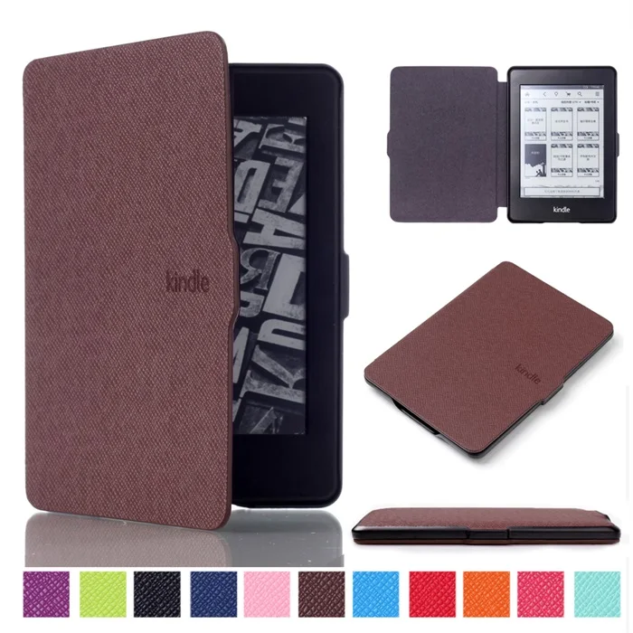 Brown Kindle Paperwhite 1 2 3 чехол Магнитный из искусственной кожи смарт-чехол для " Amazon Kindle Paperwhite все поколения до Funda - Цвет: Brown