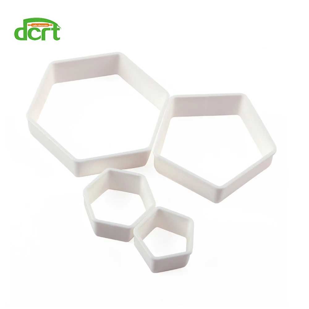 4 шт./компл. Пентагон для футбола шестигранный пластиковый резак печенья Форма