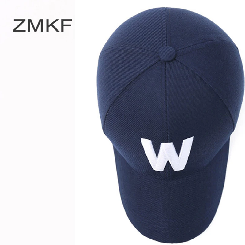 2018 ZMKF Новые досуговые гольф-шляпы с вышивкой буквы W бейсболка мужская и женская защита от солнца модная застежка на кнопку.
