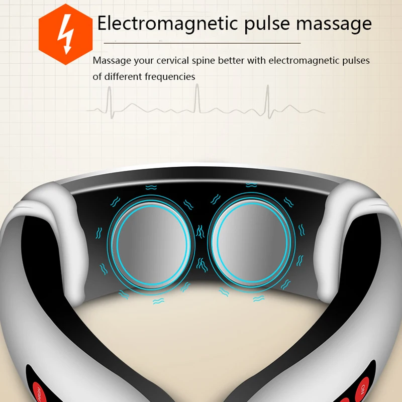 Подушка science pulse massage Электрический массажер для шеи инфракрасный массаж спины