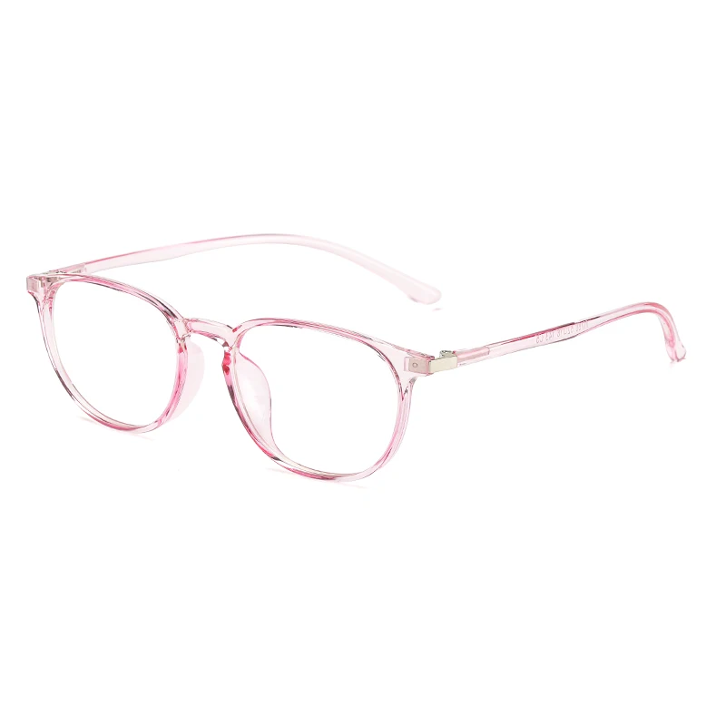 pink frame LongKeeper TR90 овальные очки Рамка для Для женщин Для мужчин очки оправы с прозрачными стеклами очки 11760 - Цвет оправы: pink frame