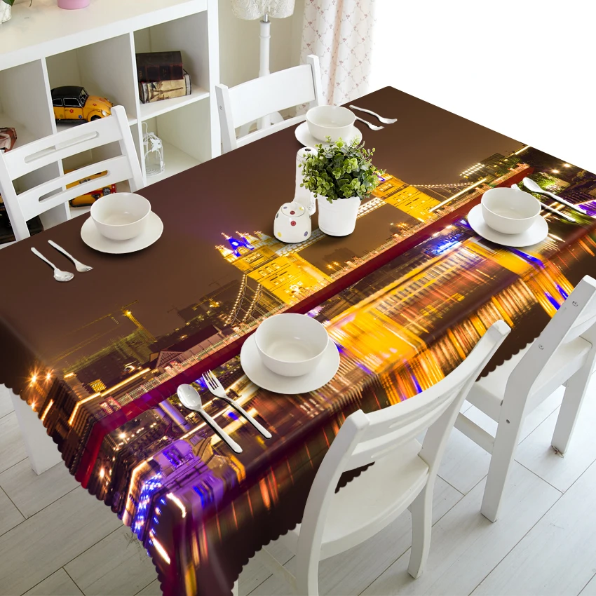 Блики солнечного света в зеленых джунглях 3d скатерть стерео гобелен|Скатерти| |