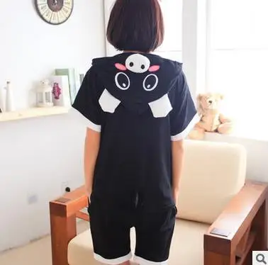 Розовый/черный Свинья Карнавальный костюм для девочек летний комбинезон с