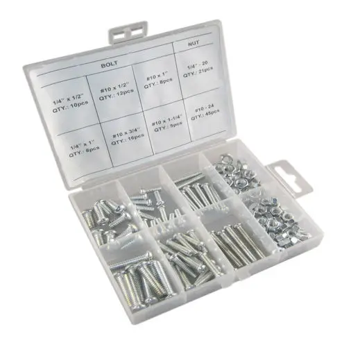 125 шт. металлические шурупы гайки набор/набор аксессуаров|screw bolt nut|nut tapsscrew gold |