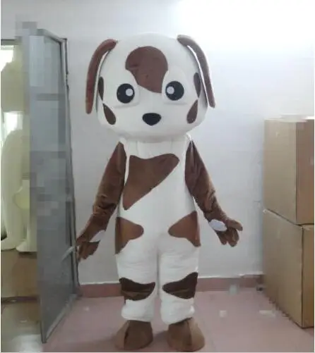 New Adult Professional Dot Dog Party Mascot Costume Christmas Fancy Dress Halloween Girl Free Ship | Тематическая одежда и