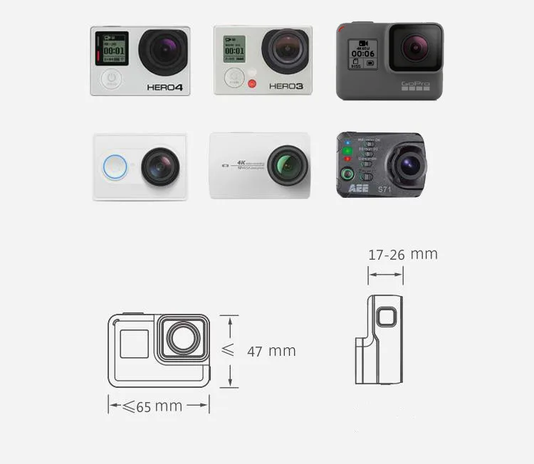 Новинка для экшн-камеры GoPro Hero 3 4 5 6 адаптер переключатель Крепление Держатель пластина для DJI OSMO Mobile 2 1 ручной карданный стабилизатор аксессуары