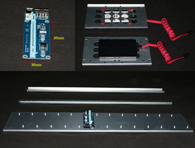 Чехол для криптомайнера Asic Bitcoin USB Miner Rackmount PC, сервер для майнинга, открытая рамка для RX 470 480 570 12 или 13 GTX1080 GPU Card