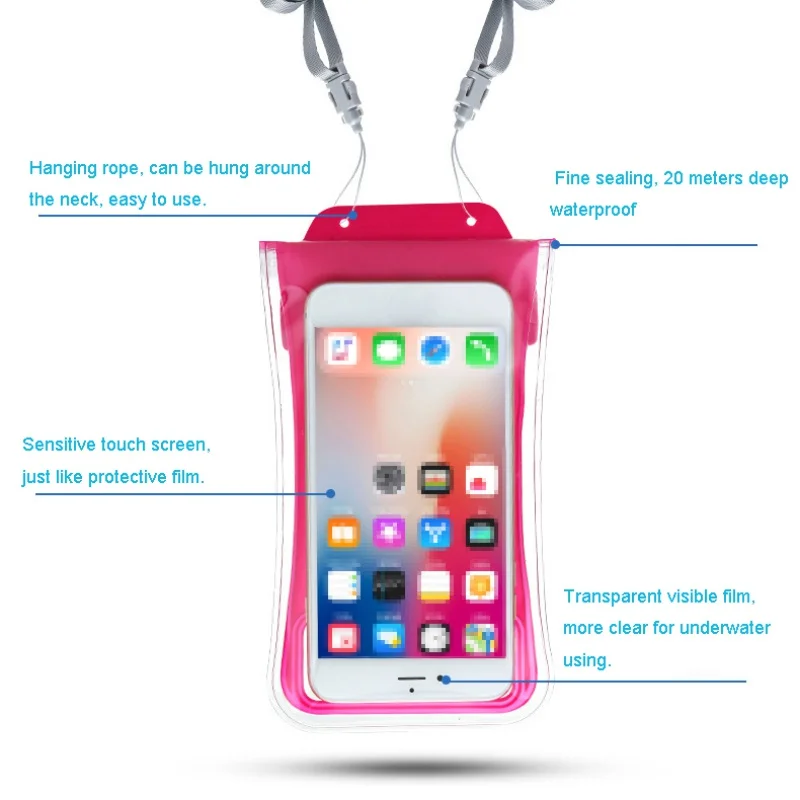 

Summer Mobile Swimming Bag Transparent Waterproof Swimming Bag Underwater Mobile Phone Drying Bag