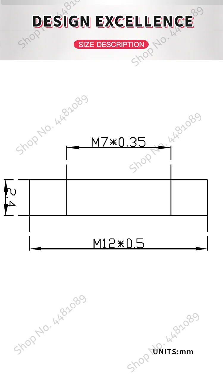 BINYEAE Mount lens holder M7 mount to M12 mount adapter ring, M7 to M12 mount конвертер ring