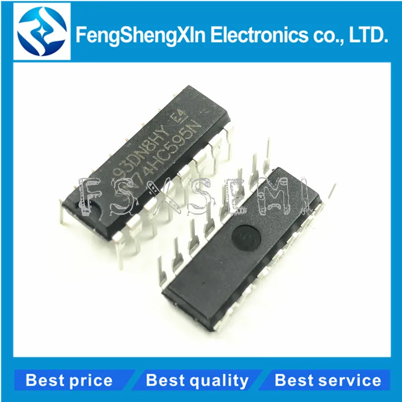 100 шт./лот 74HC595 SN74HC595N 74HC595N 8BIT регистры сдвига с 3 режимами вывода регистров DIP 16|shift