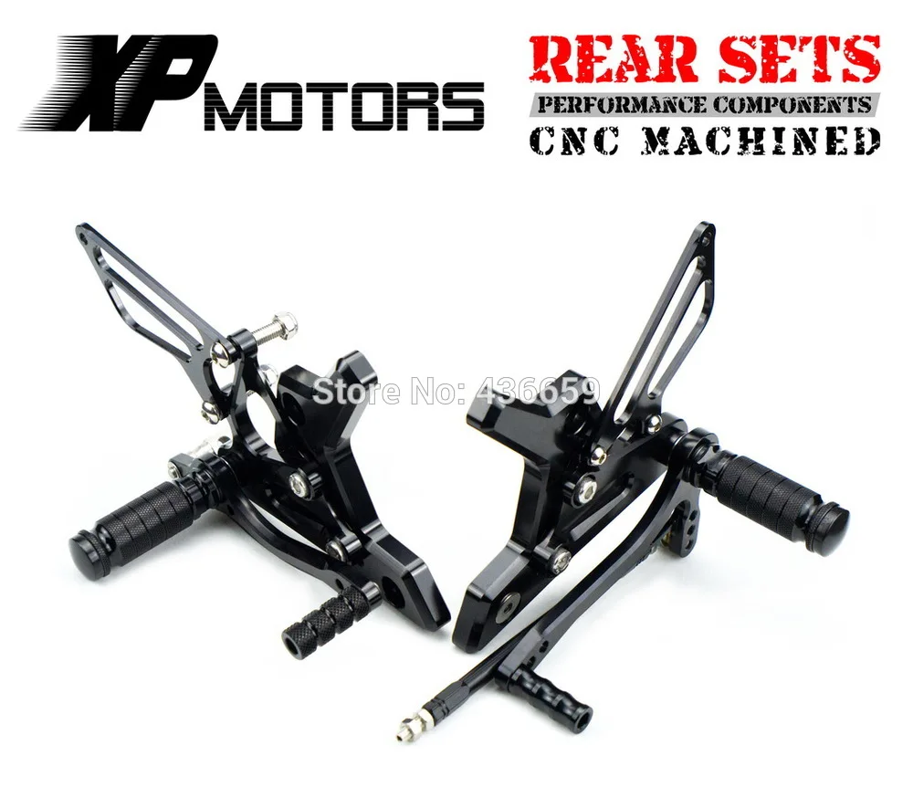 Черный гоночный ЧПУ комплект для управления ногами регулируемые колышки задние