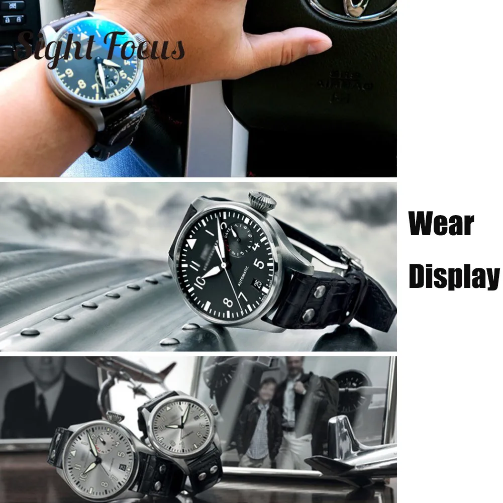 22 мм, синий, черный ремешок для часов IWC, ремешок для часов, разворачивается, для мужчин, с Т-образной пряжкой, Раскладывающаяся застежка, ремень пилота, часы, браслеты с заклепками для мужчин