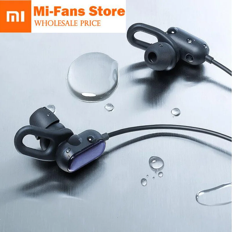 Оптом Xiaomi Спорт Bluetooth гарнитура Молодежная версия Bluetooth 4,1 с микрофоном беспроводные наушники устойчивое IPX4 водонепроницаемый