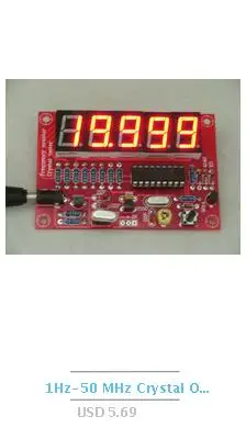 Dykb 2,4 ГГц цифровой светодиодный счетчик частоты кварцевого осциллятора тест 8-разрядный светодиодная цифровая трубка
