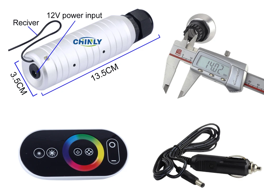Автомобильное использование DC12V 6W RGB сенсорный пульт дистанционного управления светодиодный волоконно-оптический свет двигателя