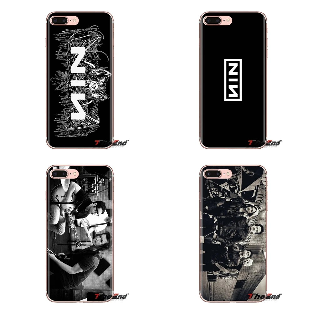 Прозрачные чехлы из ТПУ для Samsung Galaxy S3 S4 S5 Mini S6 S7 Edge S8 S9 S10 Plus Note 3 4 5 8 9 Nine Inch Nails Band