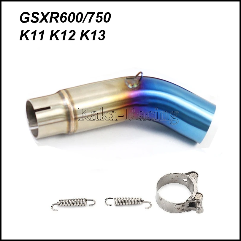 

GSXR 250 650 700 750 1000 Motorcycle Exhaust Middle Link Pipe tube For Suzuki GSXR1000 GSXR750 GSXR650 GSXR250 GSX750 2005-2016