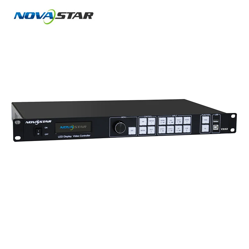 Nova star полноцветный светодиодный дисплей 2 в 1 видеопроцессор VX4S VX4U 4 LAN порты вывода 2,3 миллионов пикселей nova scaler и splicer