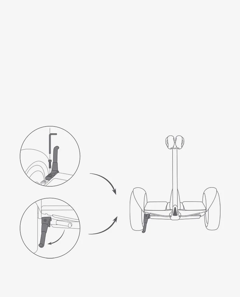 Официальный паркстэнд для Ninebot Mini Hoverboard и Ninebot MIni Pro Hoverboard kickstand