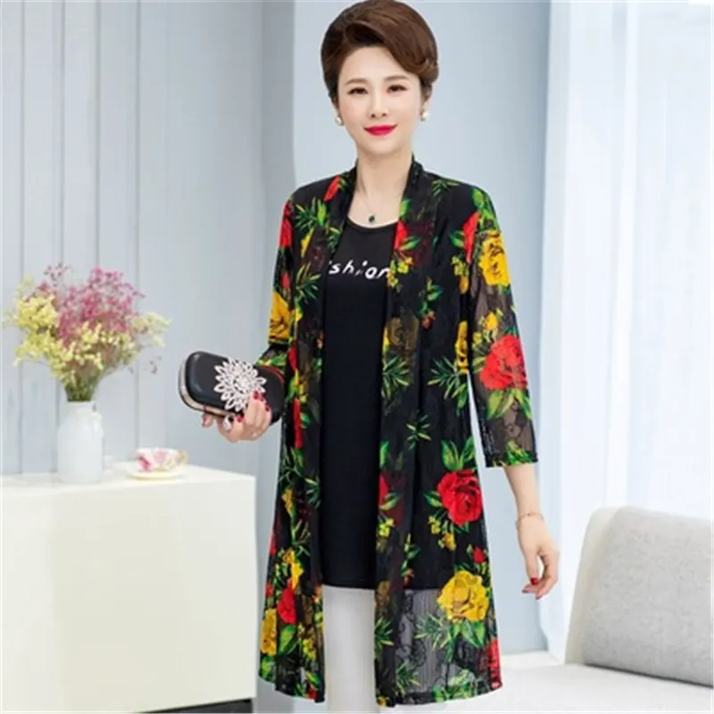 2020 летние туфли для мамы одежда защиты от солнца женщин длинные кружевные с