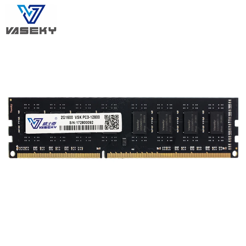 Память для ПК Vaseky 2 Гб модуль ОЗУ настольного компьютера PC3 12800 10600 DDR3 1333 МГц 1600 ddr3