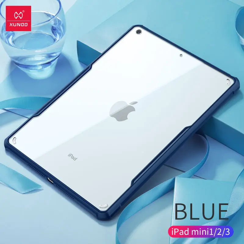 XUNDD защитный чехол для планшета для нового iPad Pro 11 12,9 9,7 10,2 10,5 дюймов mini 12345 air2 с подушками безопасности противоударный чехол s - Цвет: Blue-iPad mini123