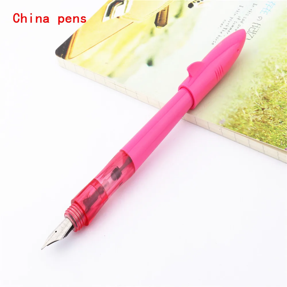 Высокое качество Jinhao 993 маленькая Акула рыбка школьный студенческий офис 0,38 мм/0,5 мм перьевая ручка новинка - Цвет: Nine red