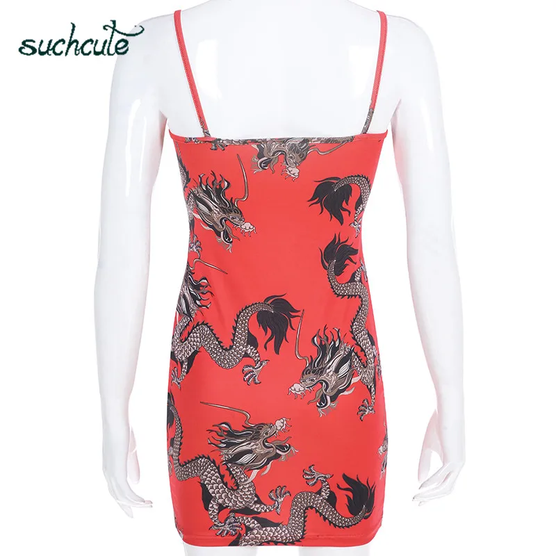 SUCHCUTE Dragon Платье женское сексуальное vestido dragao кружевное мини-платье с блестками весеннее повседневное дамское платье без бретелек Вечерние Клубные платья