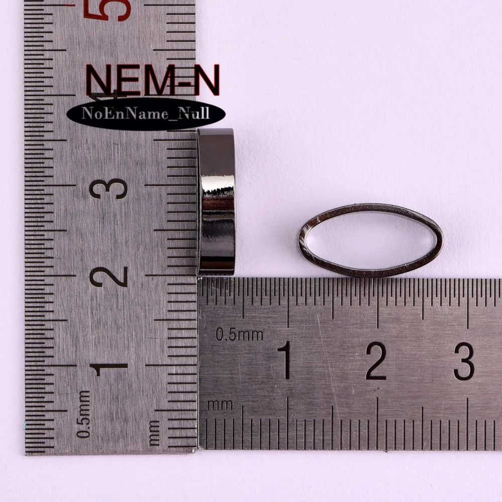 10 шт./лот NEM-N 16*8 5 мм черный цвет Овальный трек зеркало манго регби глаз Форма